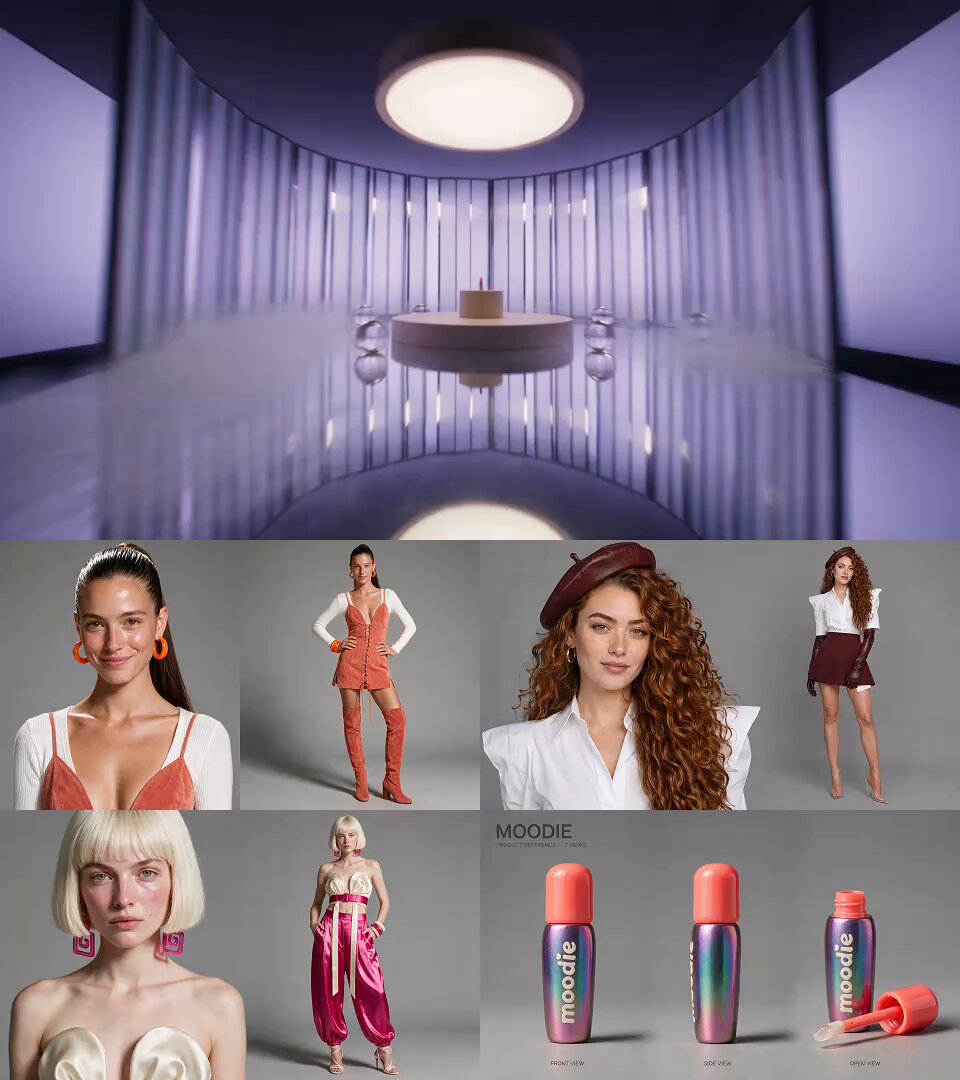 High-End Beauty Lip Glaze Ad