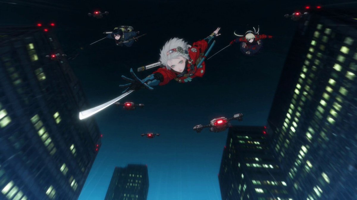 2D Cyberpunk Japanese Anime