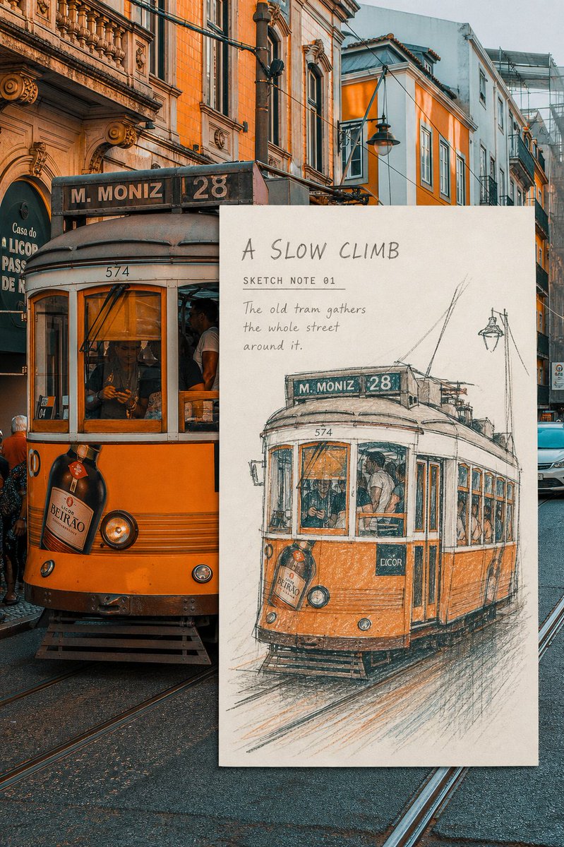 Real-Life Embedded Hand-Drawn Poster