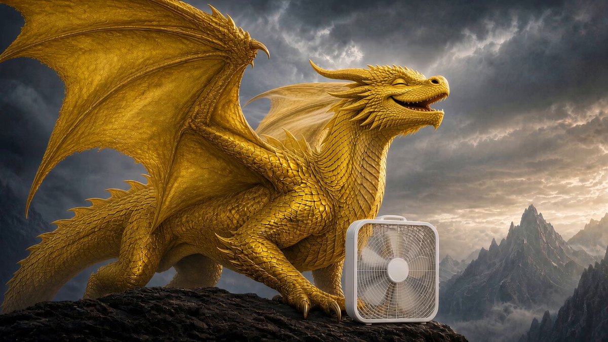 Rotating Fan and Dragon Scene