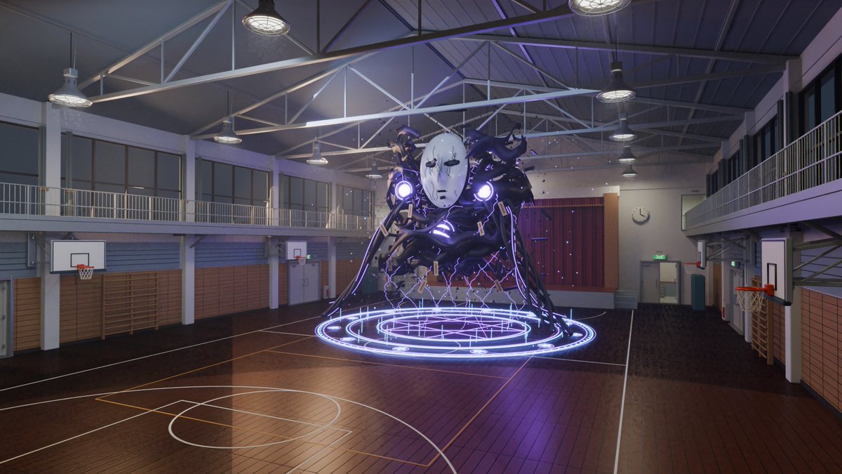 3D School Gym Boss Arena
