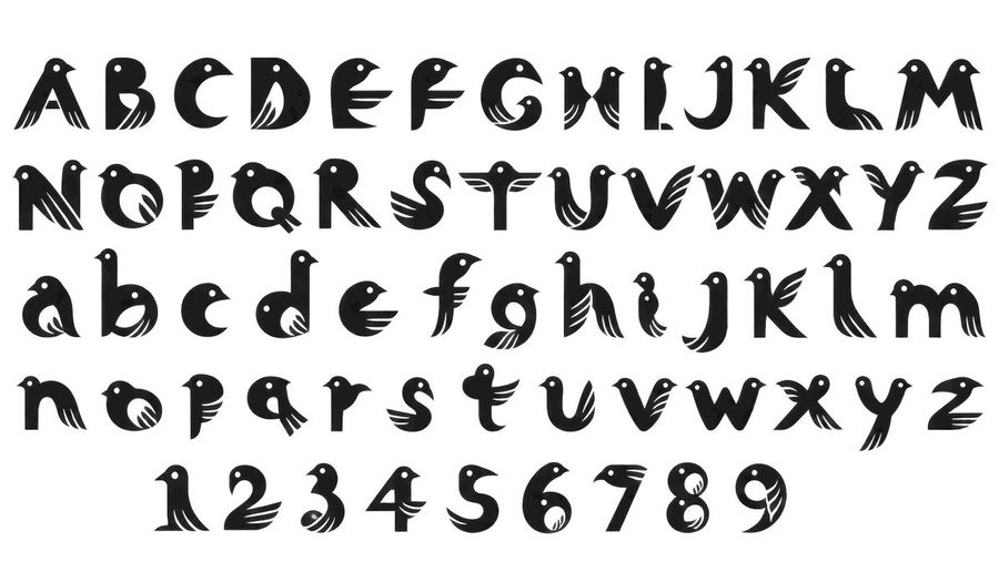 GPT Image 2.5 Sunburst 标志性鸟类字体
