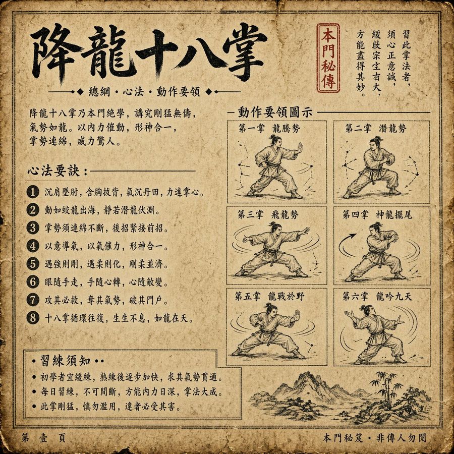 Antique Dragon Palm Manual Page