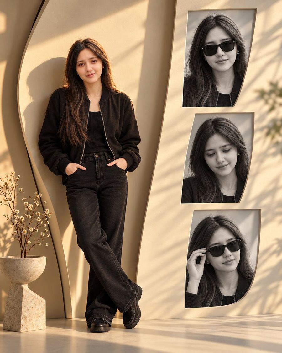 Minimalist Fashion Collage Prompt