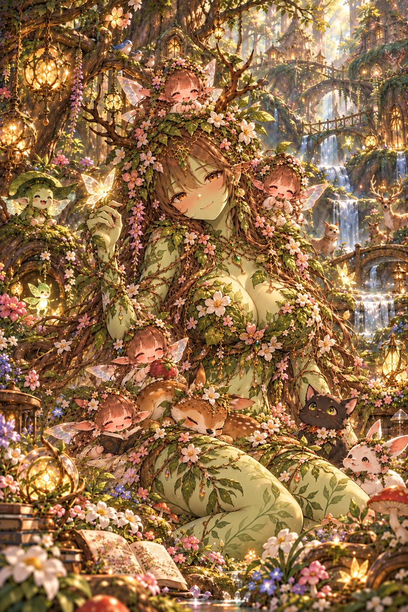 Enchanting Dryad Illustration