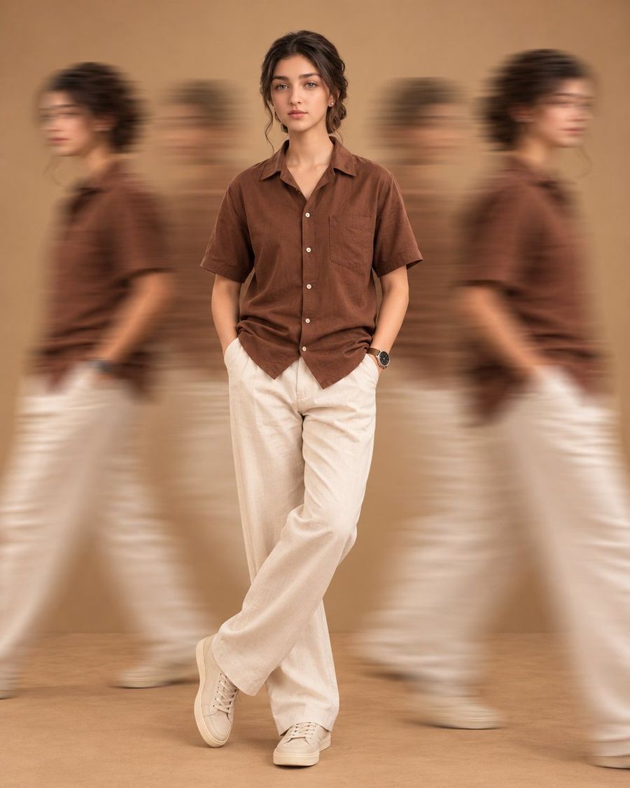 Motion Blur Fashion Portrait