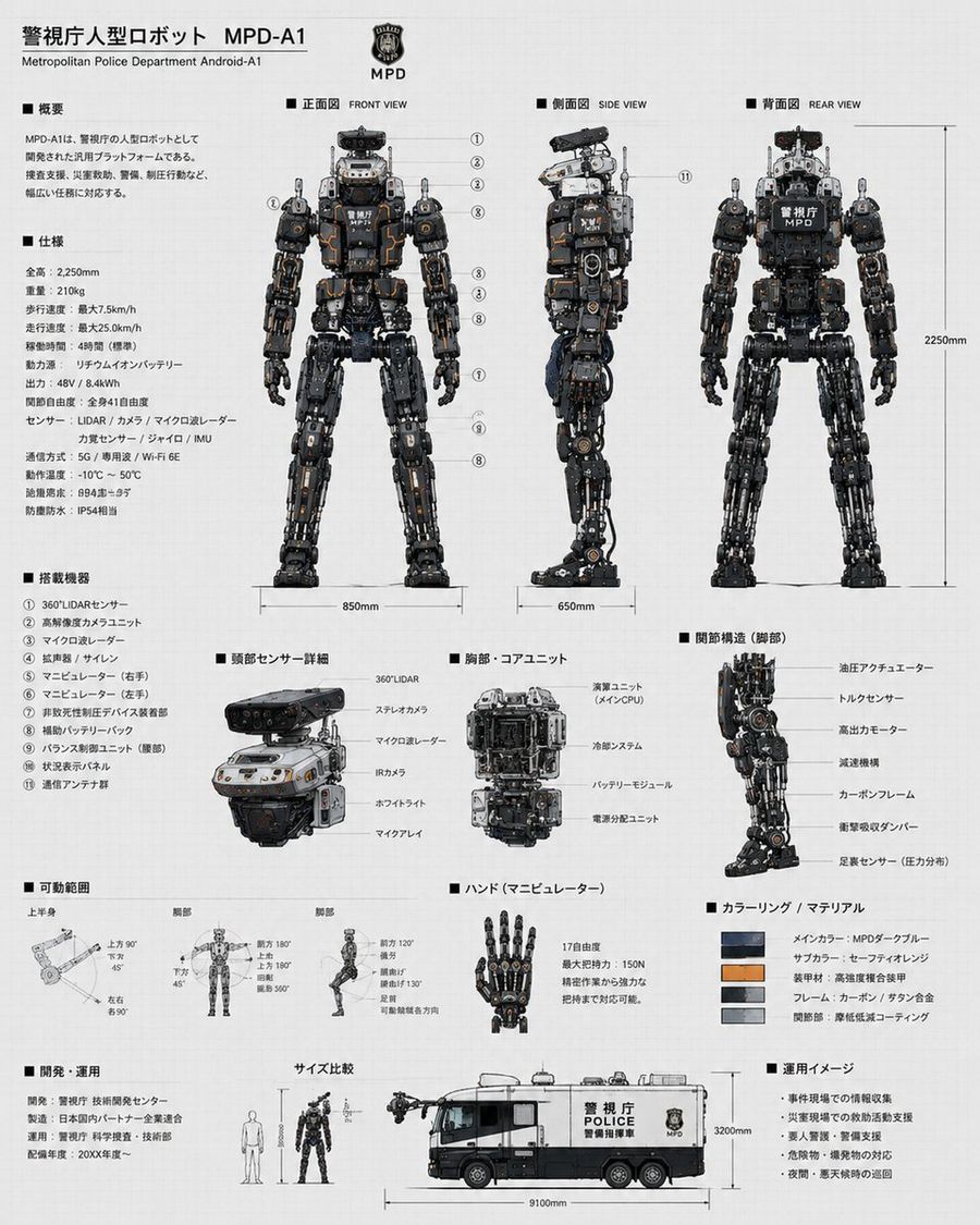 Police Robot Blueprint