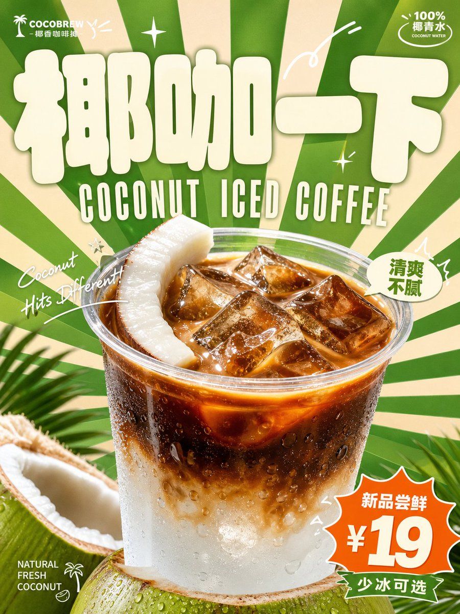 Retro Beverage Commercial Poster