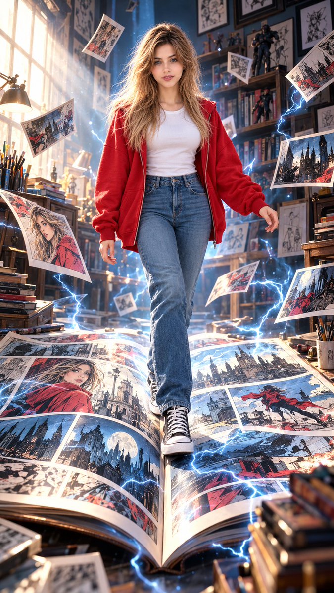 Comic Book Magic Portrait Prompt