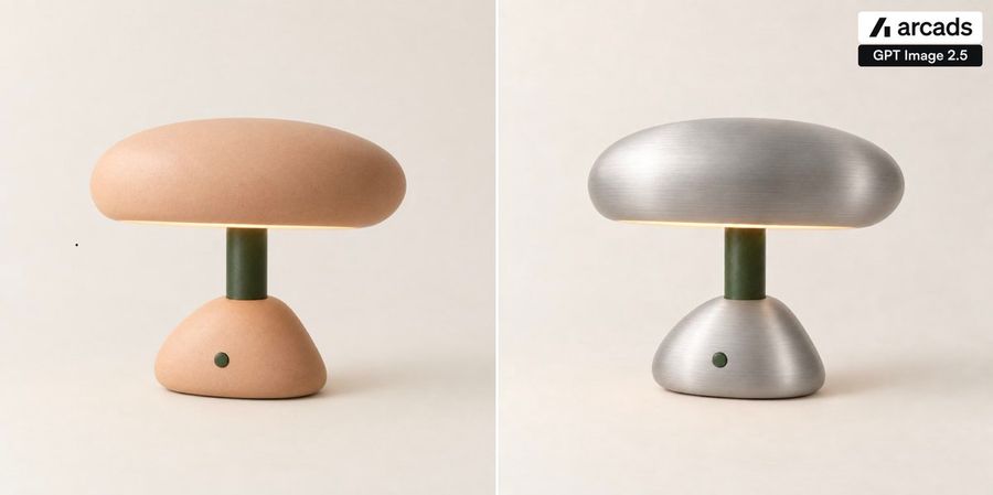 Side-by-Side Lamp Material Edit