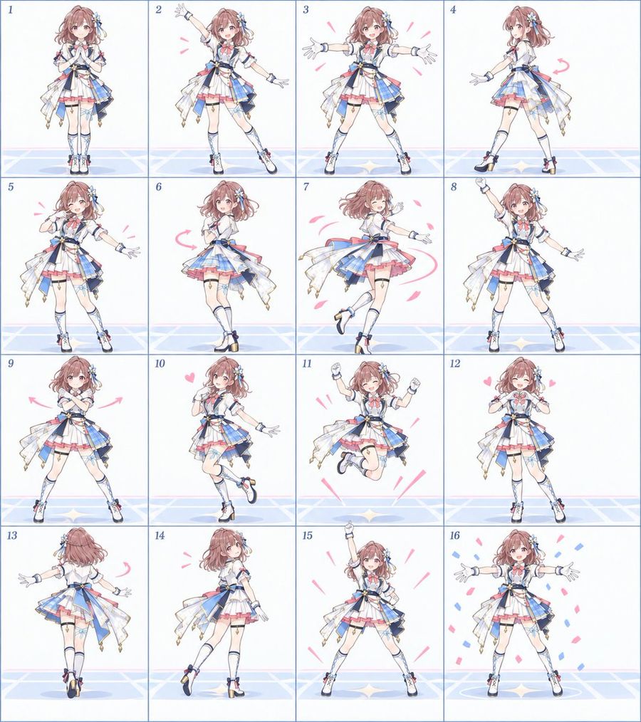 Anime Idol Dance Storyboard