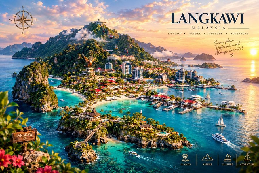 Global Travel Destination Poster Blend