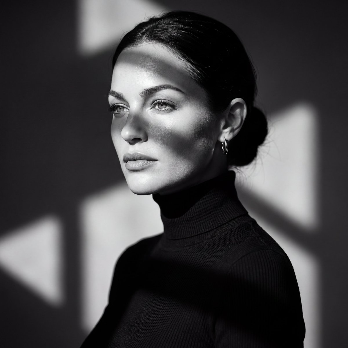 B&W Studio Portrait Prompt