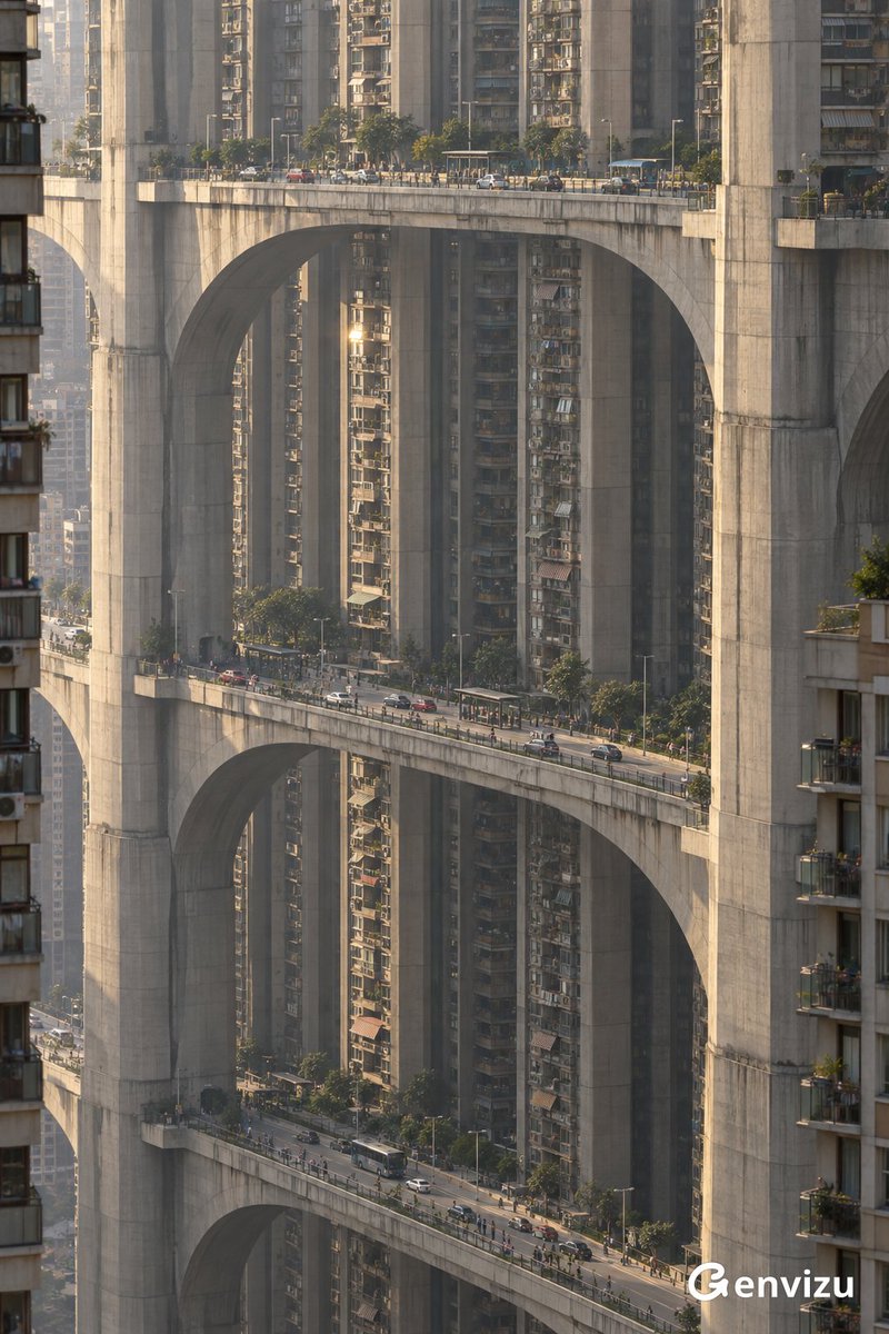 Brutalist Urban Megastructure