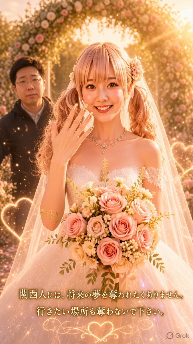 Magical Pink Wedding Bride Scene