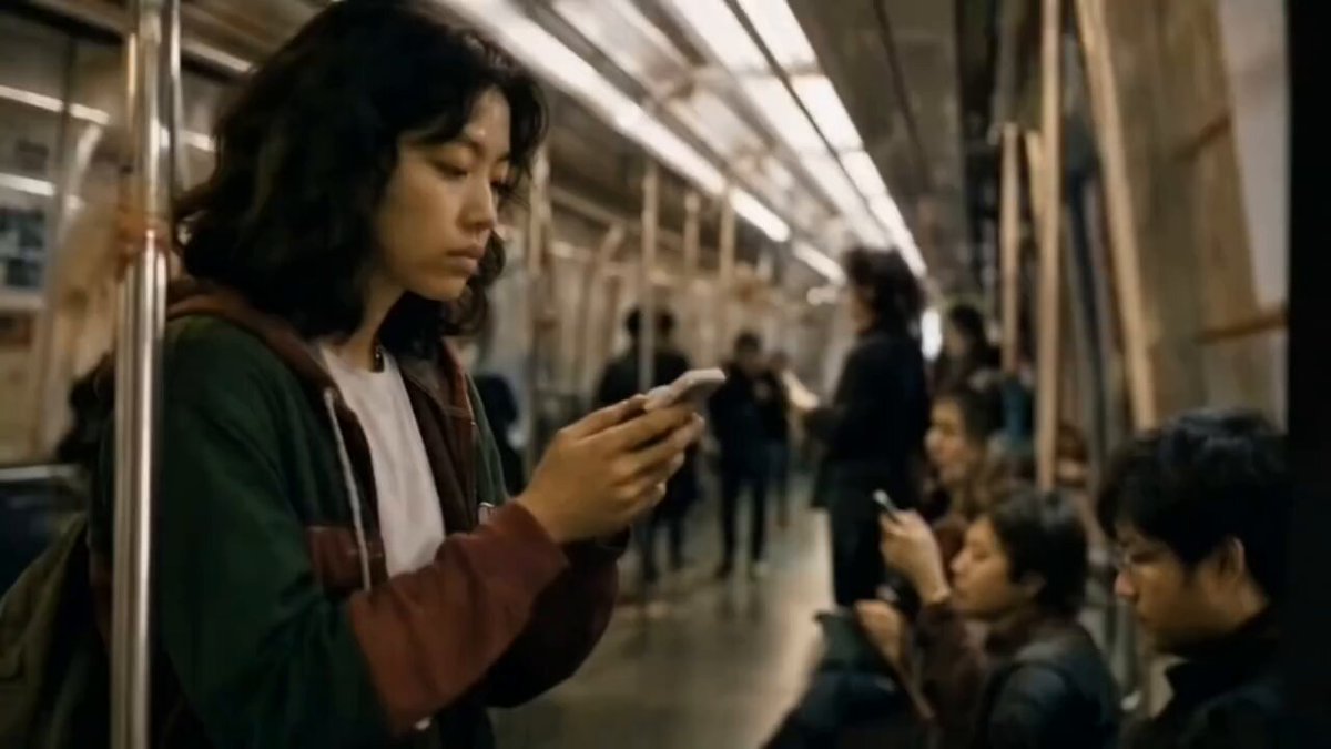 Cinematic Subway Commute Scene