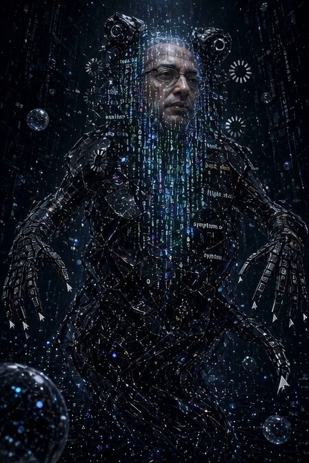 Grok Imagine 视频提示词：Sundar Pichai 变身神秘怪物