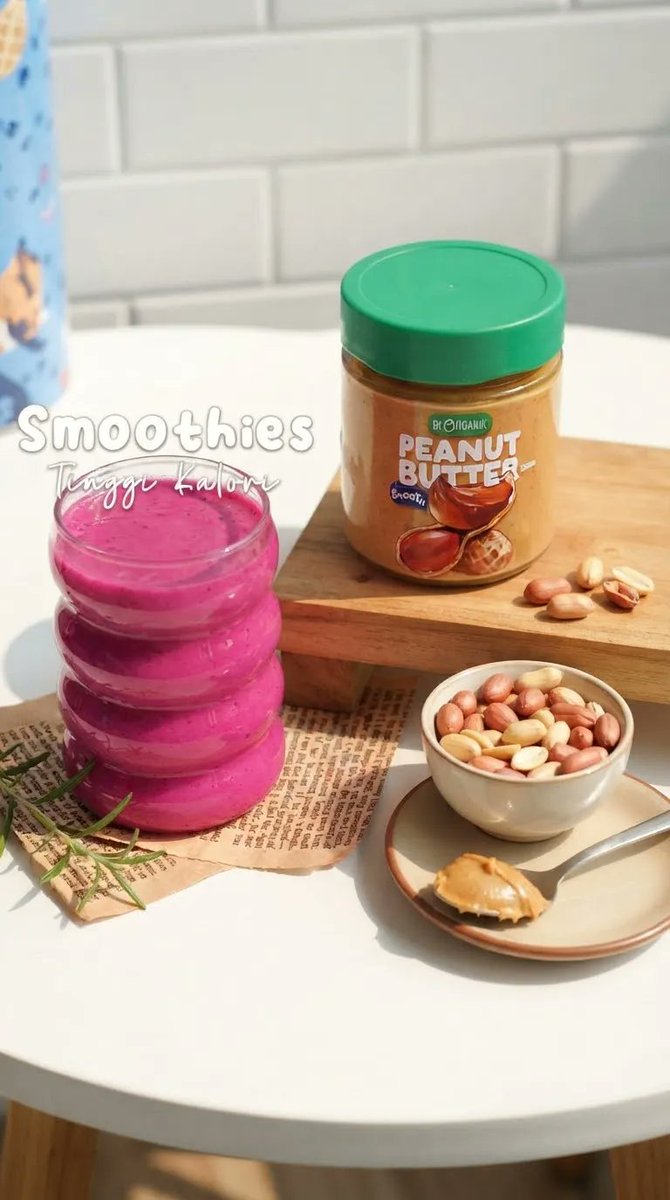 Commercial Pink Berry Smoothie Photography