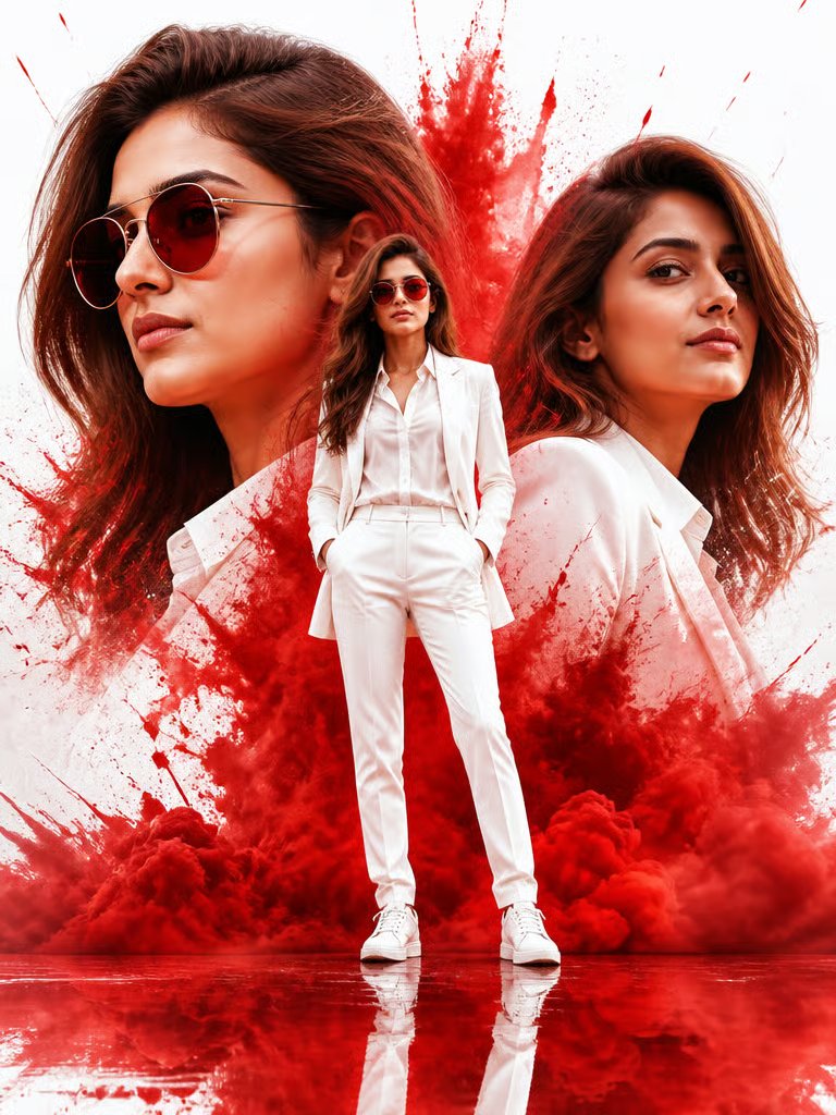 Cinematic Red Smoke Poster