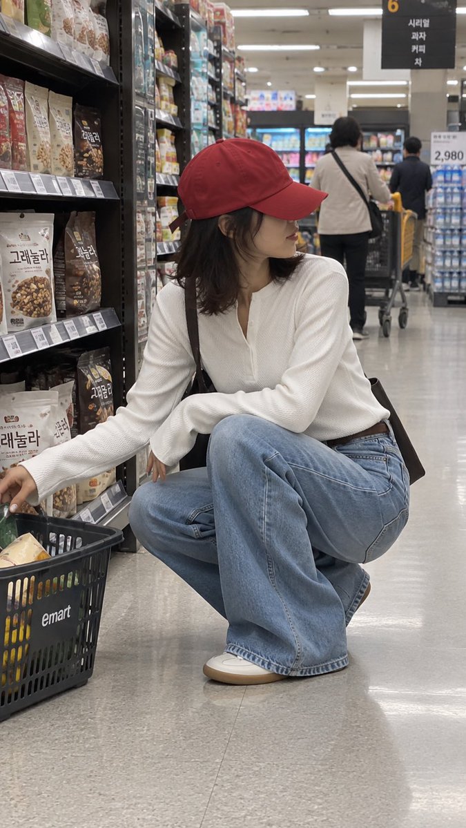 Korean Supermarket Shopping Snapshot