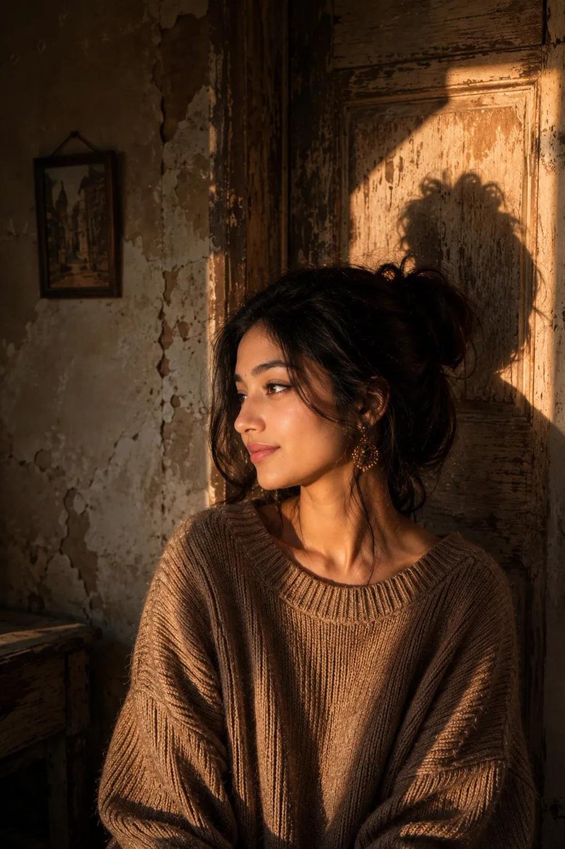 Vintage Golden Hour Portrait with Identity Preservation