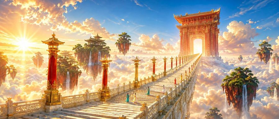 Oriental Xianxia Cinematic Scene