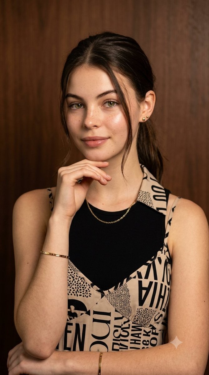 Elegant Studio Fashion Portrait