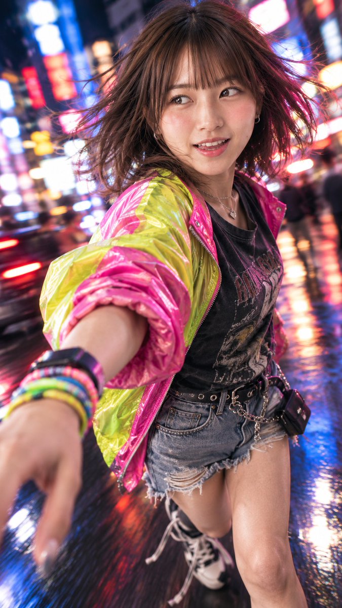 Night City Sprint Photo Style