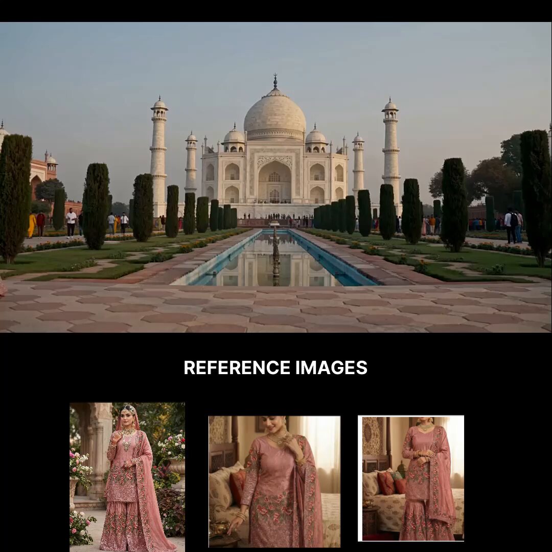 Taj Mahal Fashion Shoot