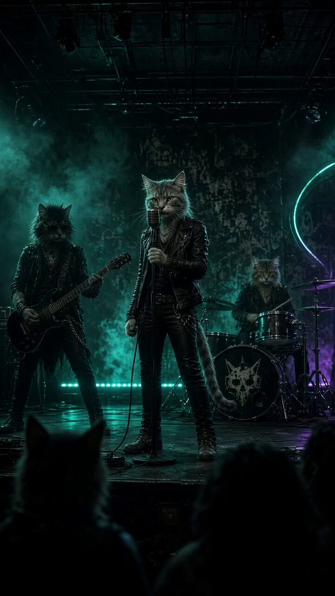 Anthropomorphic Rock Cat Band