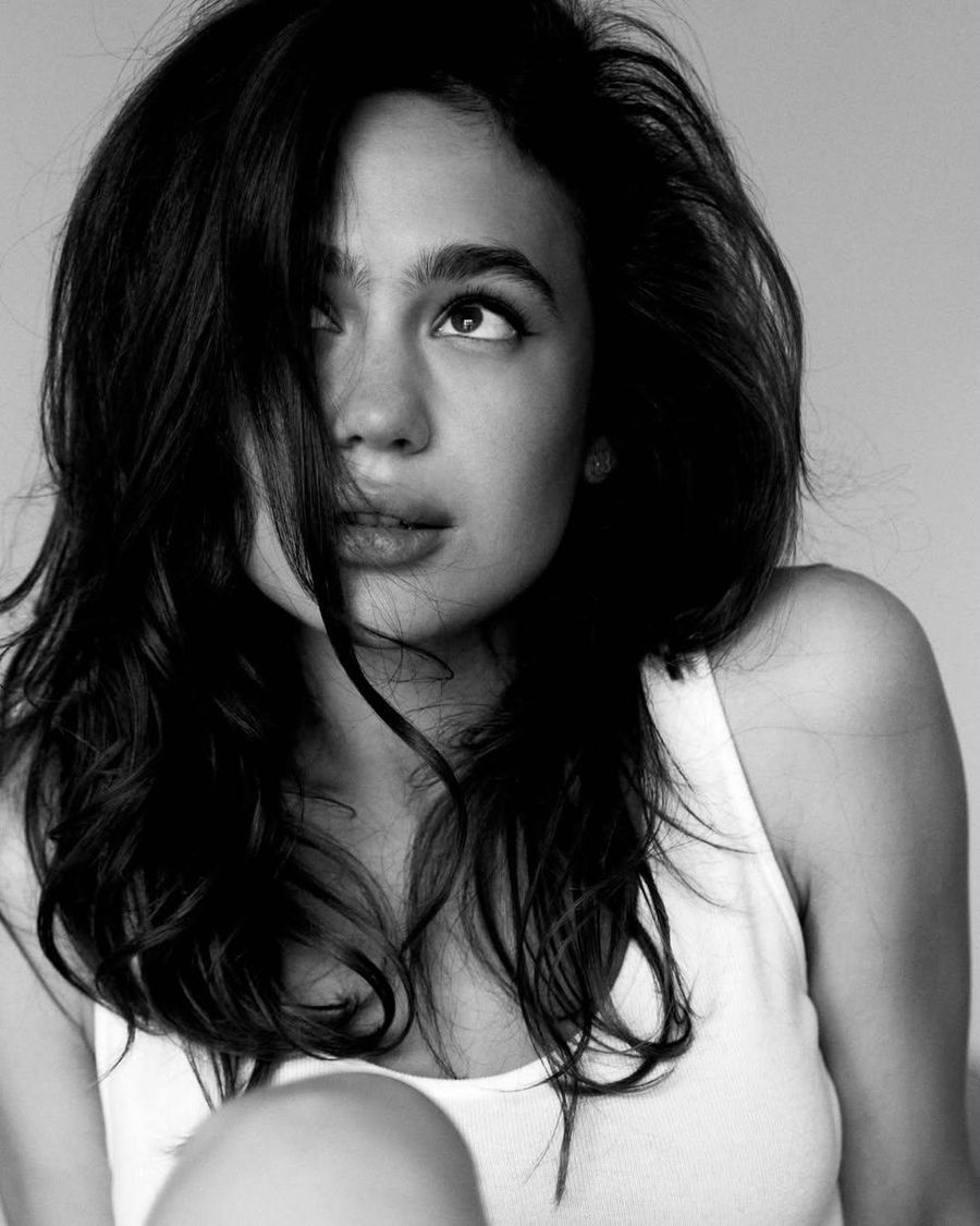 Black and White Fashion Editorial Portrait