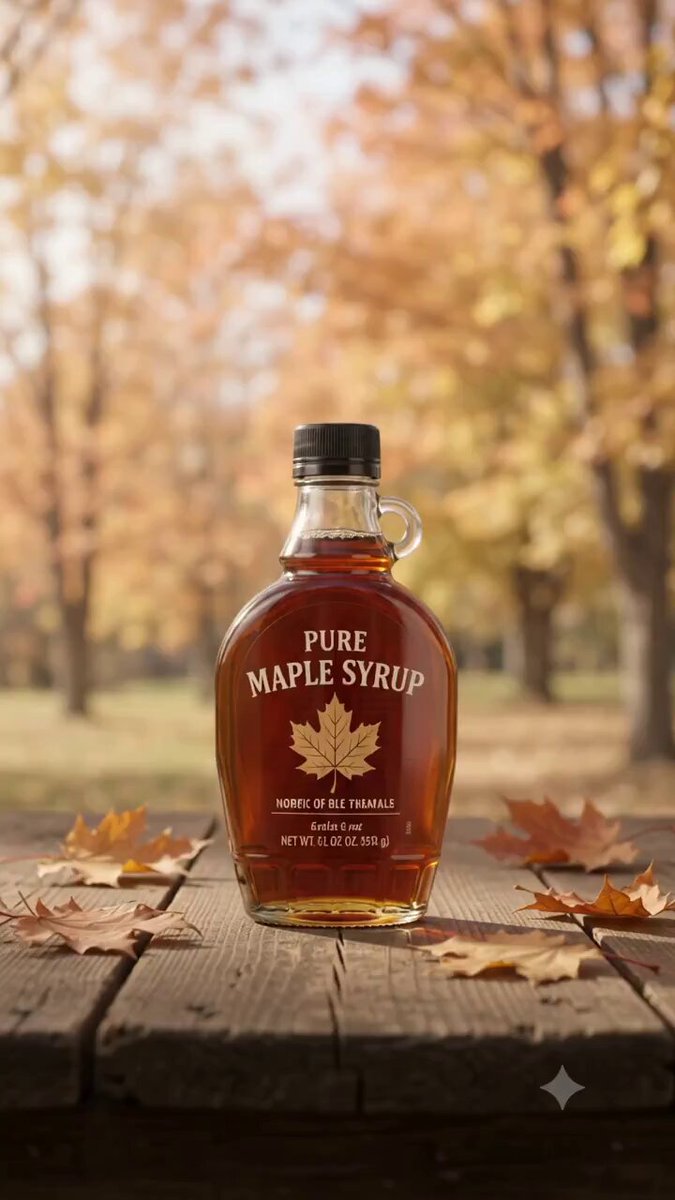 Maple Syrup Product Advertisement