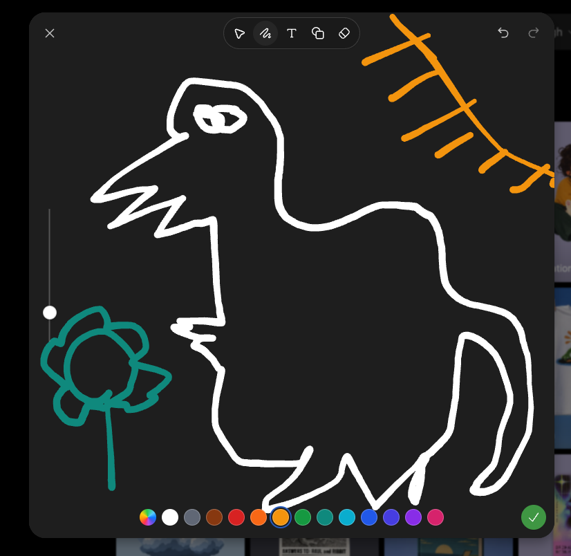 Dark Sketch Mode Monster Doodles