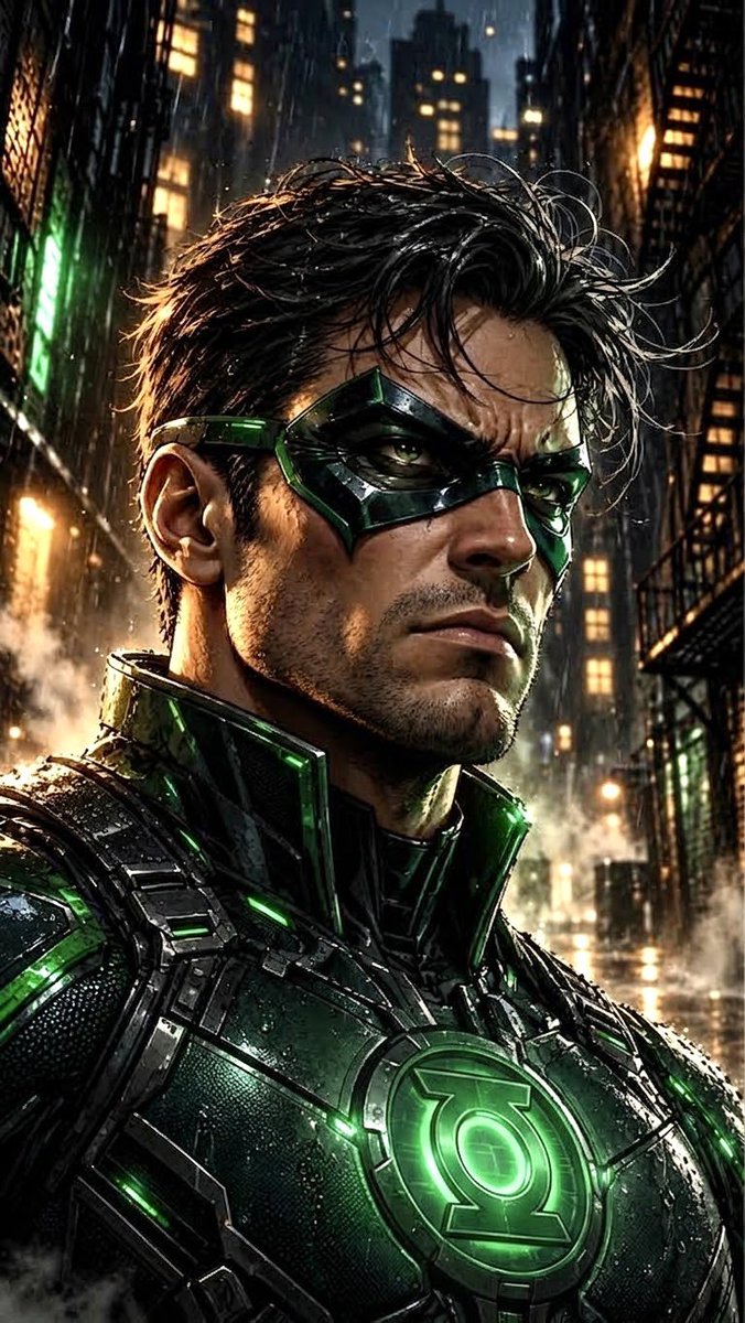 Dark Comic Style Superhero Portrait