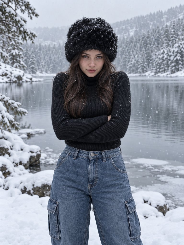 Winter Forest Portrait in Snow