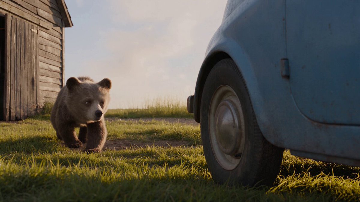 Bear Driving Vintage Car Video Prompt