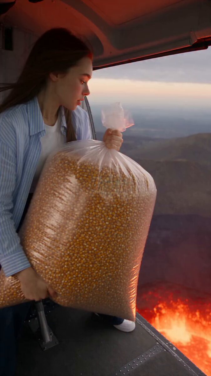 Volcanic Popcorn Eruption Scene