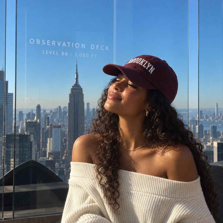 New York Observation Deck Portrait