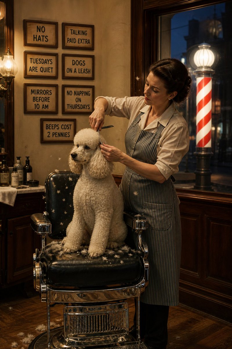 Vintage Barbershop Interior