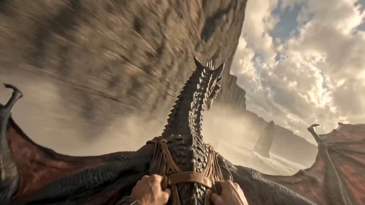 First-Person Cinematic Dragon Flight