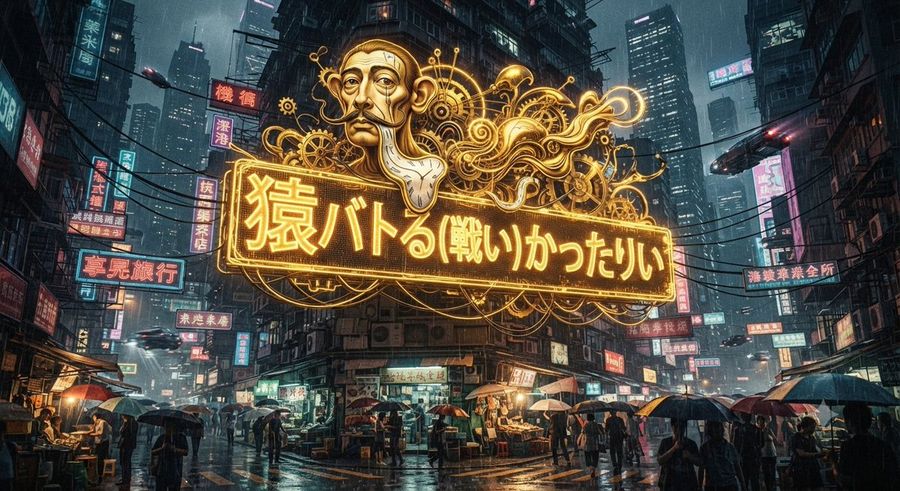 Cyberpunk Surrealist Dali Style