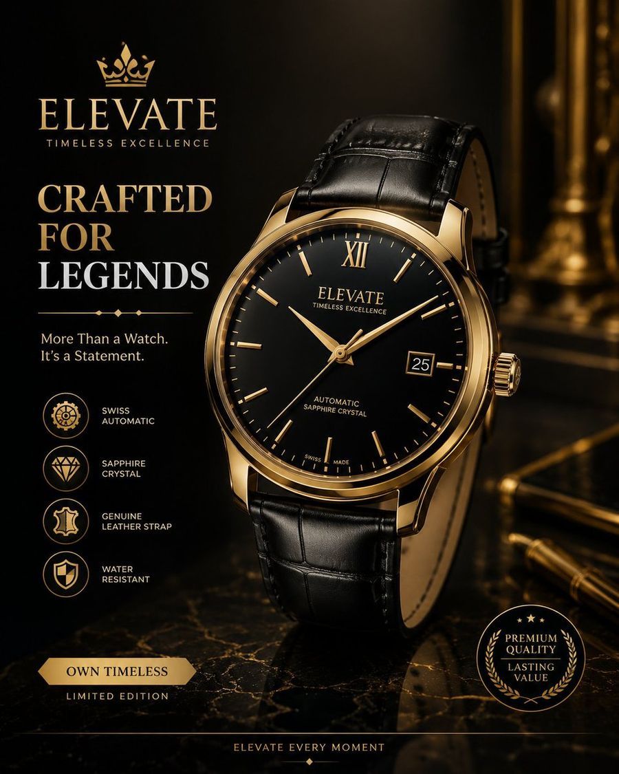 Luxury Watch Mockup Advertisement