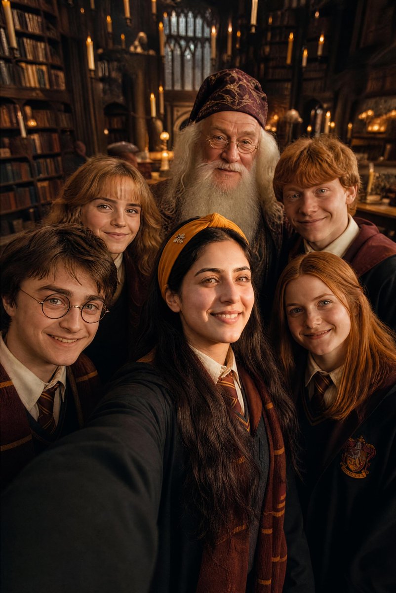 Harry Potter Cast Selfie at Hogwarts
