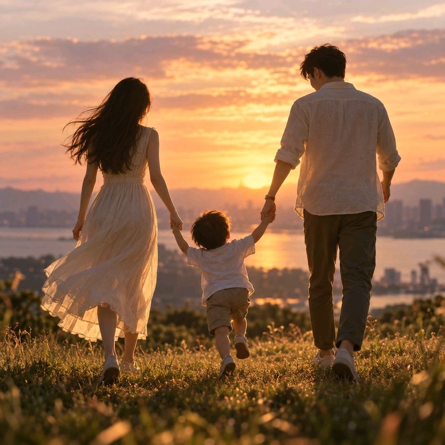 From Stick Figure Sketch to Family Sunset Photo