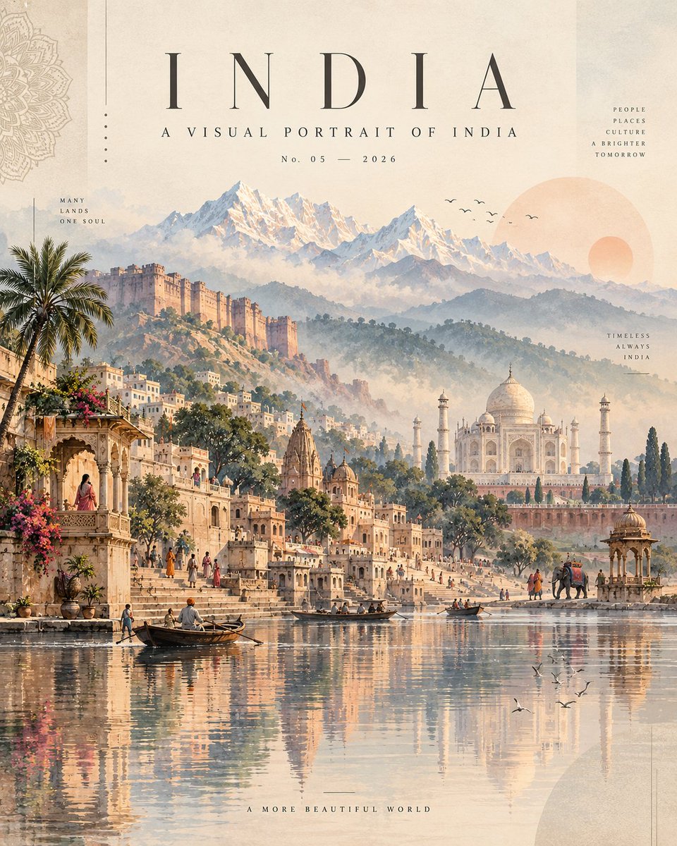 Elegant India Travel Poster