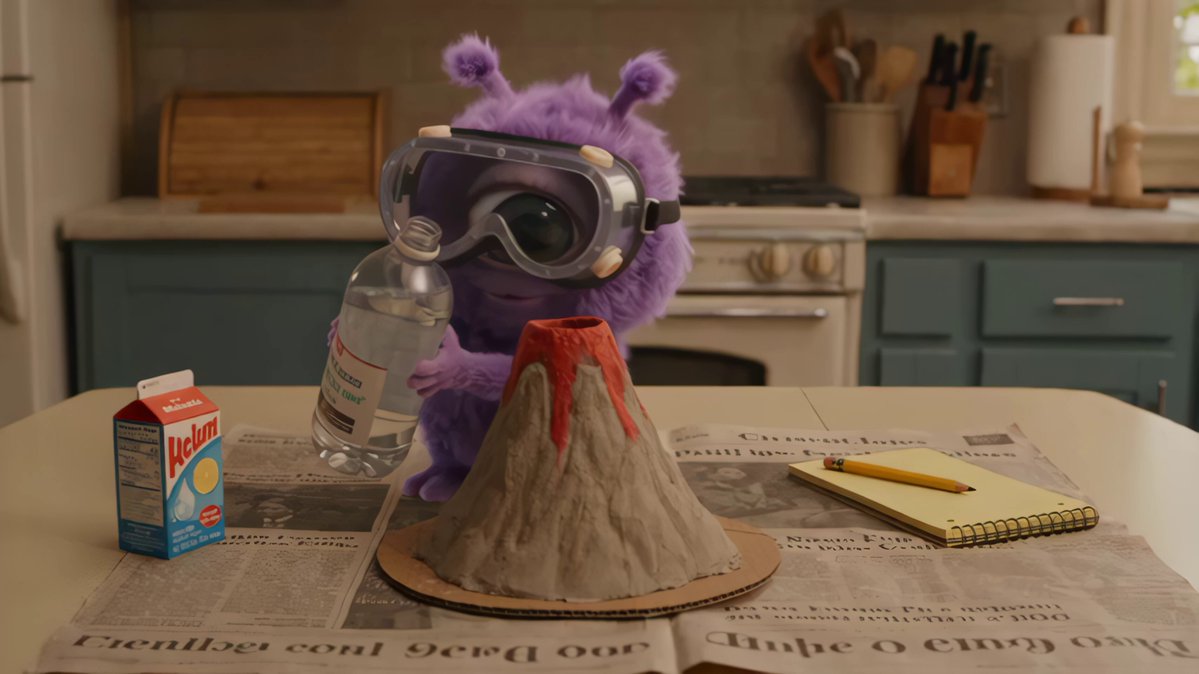 Volcano Eruption Science Experiment Video