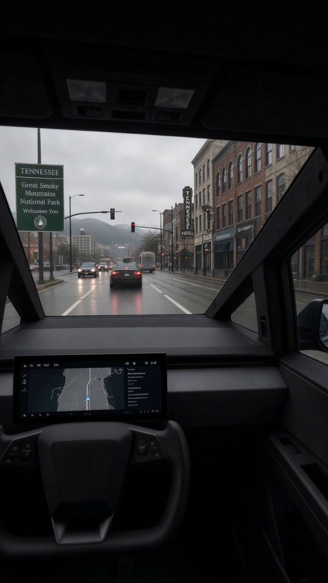 Cybertruck First-Person Perspective Prompt