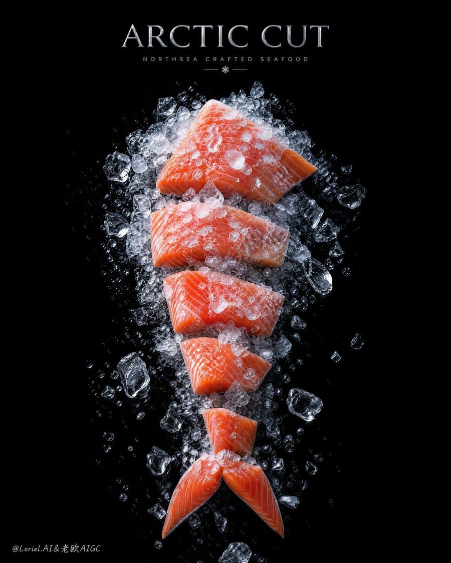 Luxury Seafood Advertising Poster