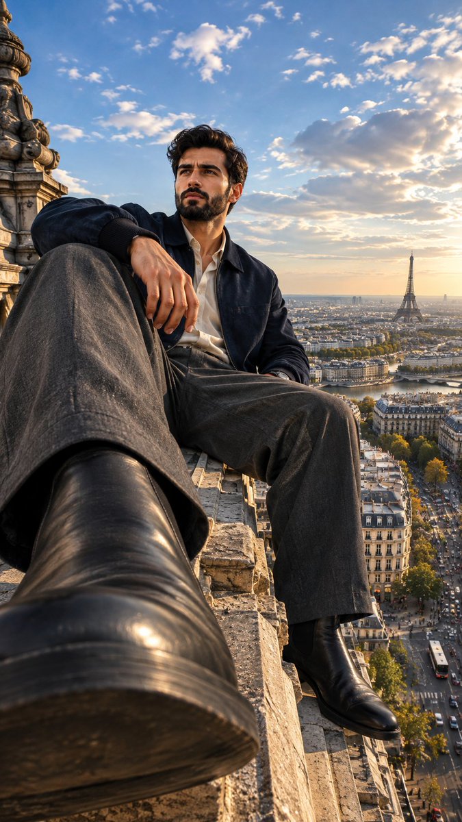 Giant Over Paris Prompt