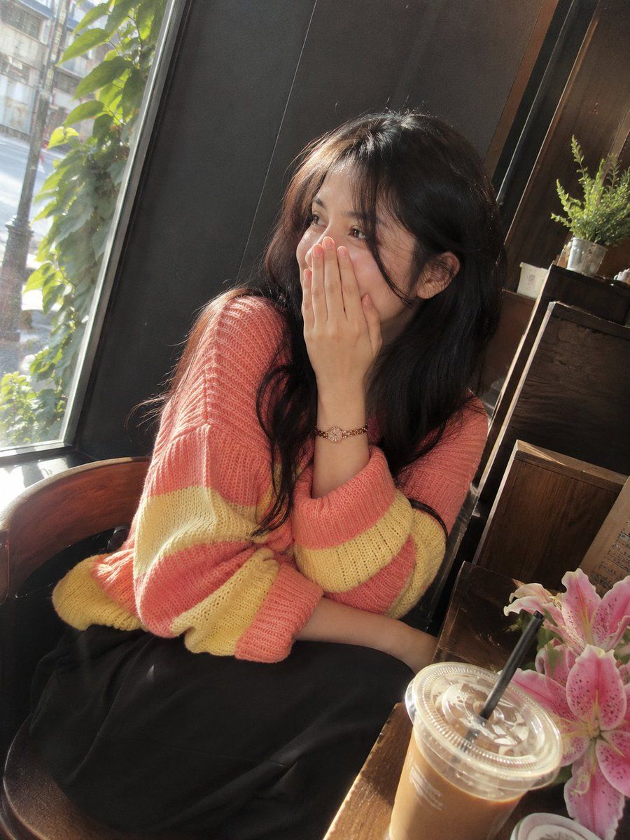 Cozy Cafe Window Portrait